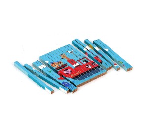 PUZZLE IN LEGNO 4 DIMENSIONI - TRASPORTI