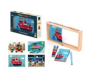 PUZZLE IN LEGNO 4 DIMENSIONI - TRASPORTI