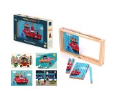 PUZZLE IN LEGNO 4 DIMENSIONI - TRASPORTI