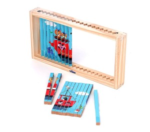 PUZZLE IN LEGNO 4 DIMENSIONI - TRASPORTI