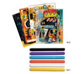 ATELIER CON PENNARELLI MARKER- INSPIRED BY BASQUIAT