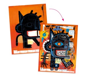 ATELIER CON PENNARELLI MARKER- INSPIRED BY BASQUIAT