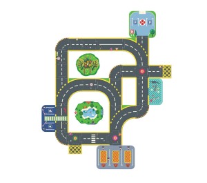 CRAZY MOTORS - PISTA CIRCUITO PUZZLE CITTA' GIGANTE