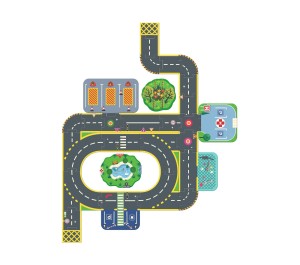 CRAZY MOTORS - PISTA CIRCUITO PUZZLE CITTA' GIGANTE