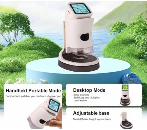 MICROSCOPIO DIGITALE PORTATILE CON BASE