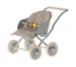 PASSEGGINO TOPINI BEBE' CON PALLINE -  AZZURRO