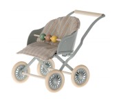 PASSEGGINO TOPINI BEBE' CON PALLINE -  AZZURRO