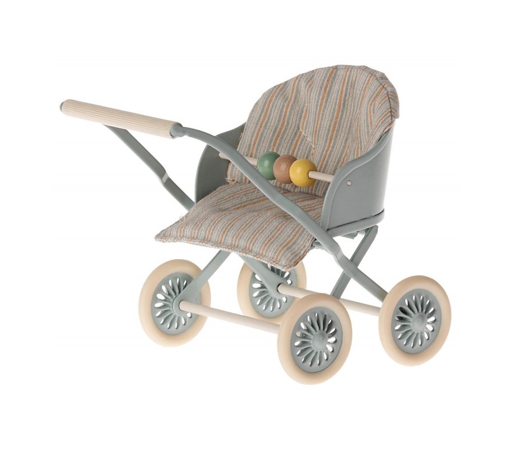 PASSEGGINO TOPINI BEBE' CON PALLINE -  AZZURRO