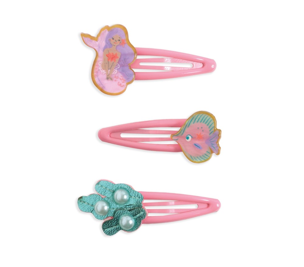 SET 3 MOLLETTE PER CAPELLI MARINA - COLLEZIONE SIRENE - PLUME