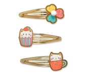 SET 3 MOLLETTE PER CAPELLI YOKO - COLLEZIONE GATTO - PLUME