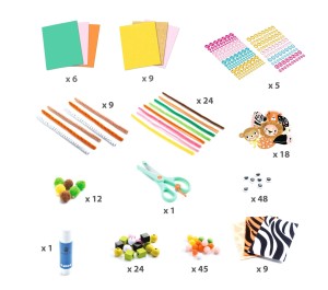 SCATOLA CREATIVA ANIMALI DELLA GIUNGLA