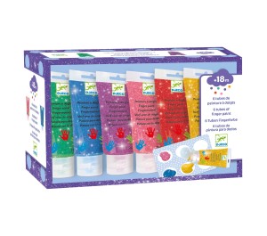 COLORI A DITA - TUBETTI - GLITTER