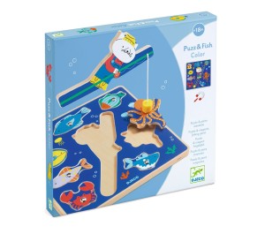 PUZZLE IN LEGNO E GIOCO DELLA PESCA - PUZZ E FISH