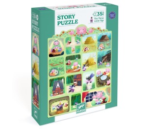 PUZZLE FIABE - I TRE PORCELLINI