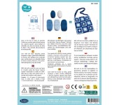 SET UNCINETTO GRANNY SQUARE -  BORSA BLU