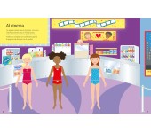 LIBRO CON ADESIVI - VESTO LE BAMBOLINE - AMICHE DEL CUORE