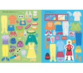 LIBRO CON ADESIVI - VESTO LE BAMBOLINE - AMICHE DEL CUORE