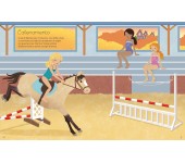 LIBRO CON ADESIVI - VESTO LE BAMBOLINE - IL CONCORSO IPPICO