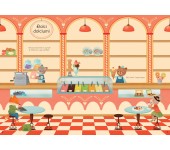 PICCOLO LIBRO CON ADESIVI - NEGOZI