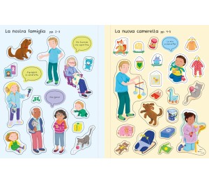 LIBRO CON ADESIVI - UN NUOVO ARRIVO IN FAMIGLIA