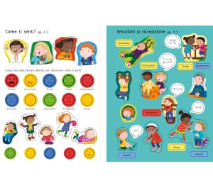 LIBRO CON ADESIVI - LE EMOZIONI