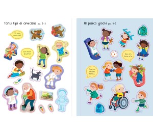 LIBRO CON ADESIVI - I MIEI AMICI