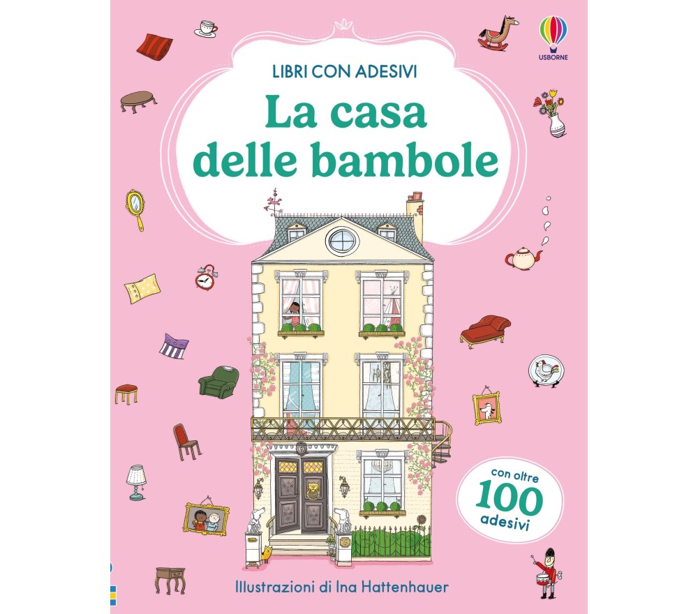 LIBRO CON ADESIVI - LA CASA DELLE BAMBOLE