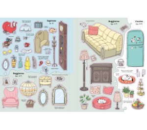LIBRO CON ADESIVI - LA CASA DELLE BAMBOLE