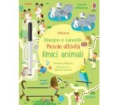 LIBRO PREGRAFISMO DISEGNO E CANCELLO - PICCOLE ATTIVITA' - AMICI ANIMALI
