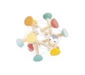 PALLA SENSORIALE IN LEGNO CON ELASTICI