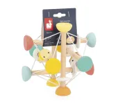 PALLA SENSORIALE IN LEGNO CON ELASTICI