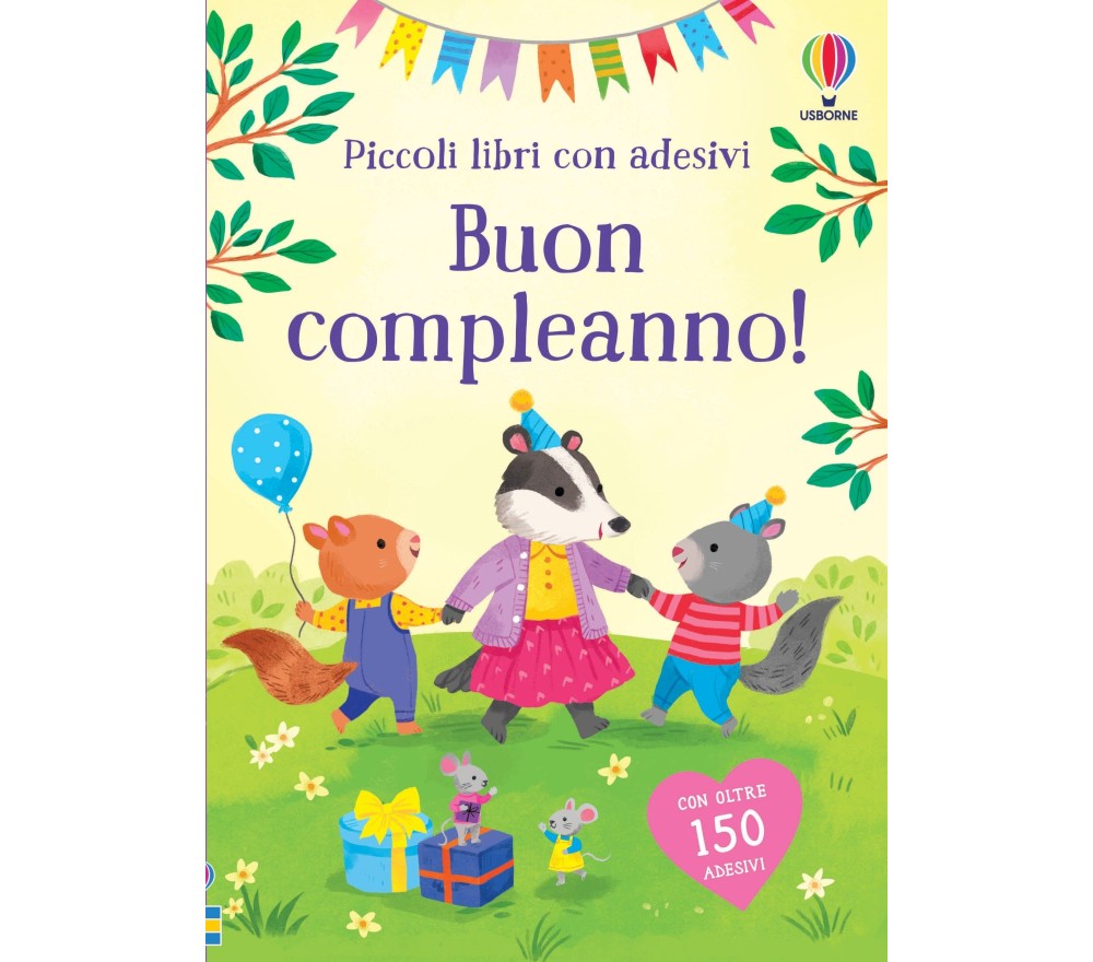 PICCOLO LIBRO CON ADESIVI - BUON COMPLEANNO!