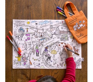 TOVAGLIETTA DA COLORARE RIUTILIZZABILE - FATTORIA