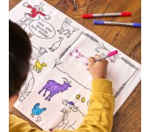 TOVAGLIETTA DA COLORARE RIUTILIZZABILE - FATTORIA