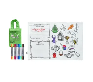 TOVAGLIETTA DA COLORARE RIUTILIZZABILE - BOSCO