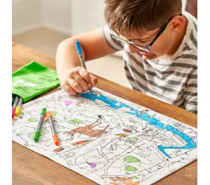 TOVAGLIETTA DA COLORARE RIUTILIZZABILE - BOSCO