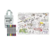 TOVAGLIETTA DA COLORARE RIUTILIZZABILE - VEICOLI