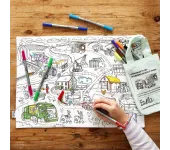 TOVAGLIETTA DA COLORARE RIUTILIZZABILE - VEICOLI