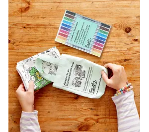 TOVAGLIETTA DA COLORARE RIUTILIZZABILE - VEICOLI