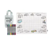 TOVAGLIETTA DA COLORARE RIUTILIZZABILE - VEICOLI