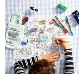 TOVAGLIETTA DA COLORARE RIUTILIZZABILE - VEICOLI