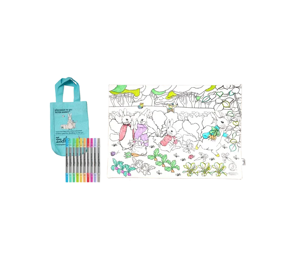 TOVAGLIETTA DA COLORARE RIUTILIZZABILE - PETER RABBIT