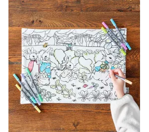 TOVAGLIETTA DA COLORARE RIUTILIZZABILE - PETER RABBIT