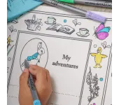TOVAGLIETTA DA COLORARE RIUTILIZZABILE - PETER RABBIT