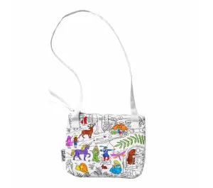 BORSA A TRACOLLA DA COLORARE RIUTILIZZABILE - FIABE