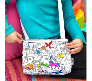 BORSA A TRACOLLA DA COLORARE RIUTILIZZABILE - FIABE