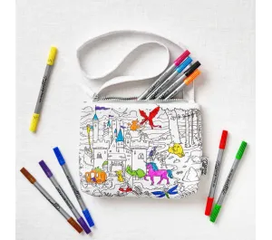 BORSA A TRACOLLA DA COLORARE RIUTILIZZABILE - FIABE