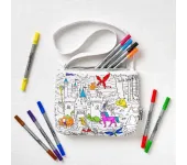 BORSA A TRACOLLA DA COLORARE RIUTILIZZABILE - FIABE