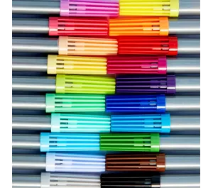 SET 20 PENNARELLI DOPPIA PUNTA LAVABILI PER TESSUTI E CARTA