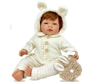 VESTITO PER BAMBOLA 45 CM - TUTINA CON ORECCHIE